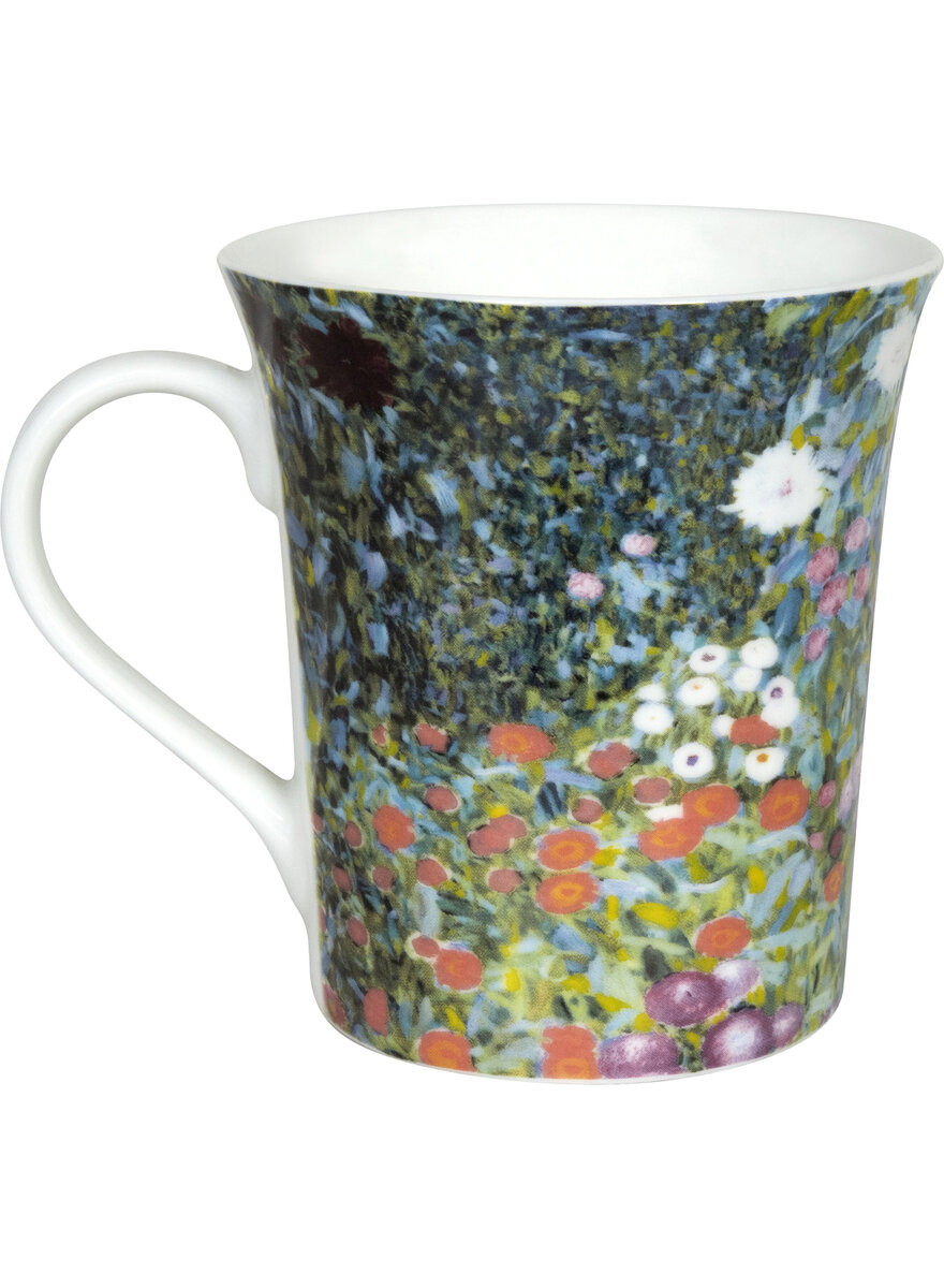 Auf diesem Bild sehen Sie das Produktbild 2 fr PORZELLANBECHER KLIMT LES FLEURS