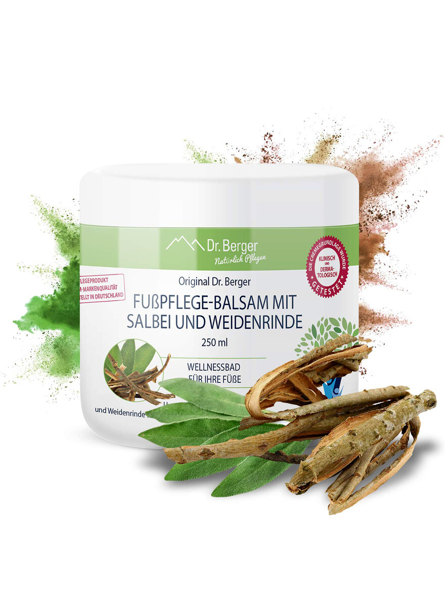 Auf diesem Bild sehen Sie das Produktbild 2 fr FUPFLEGEBALSAM MIT SALBEI UND WEIDENRINDE 250 ML