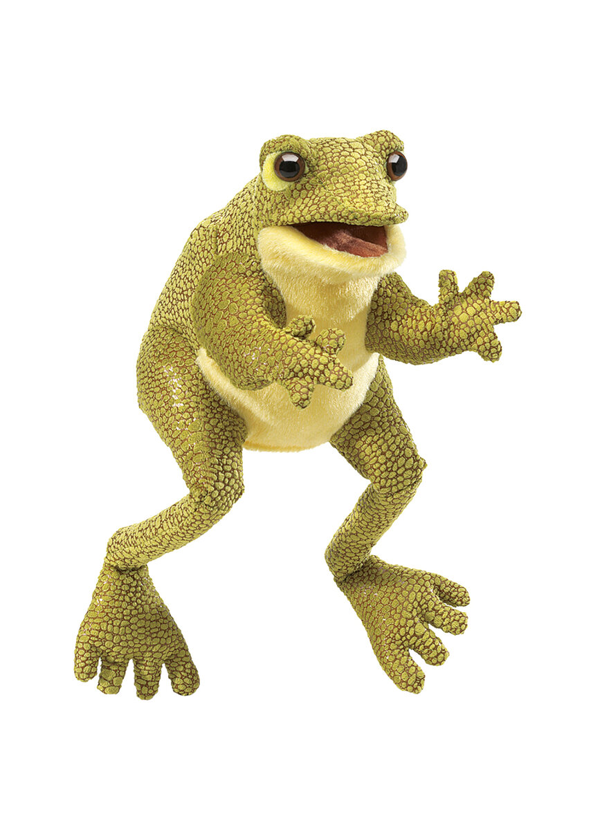 HANDPUPPE LUSTIGER FROSCH