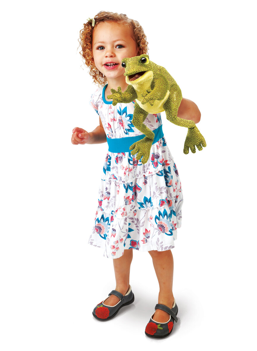 HANDPUPPE LUSTIGER FROSCH Bild 3