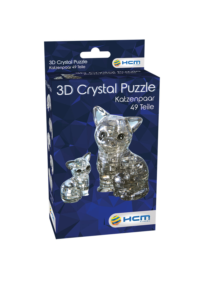 3D CRYSTAL PUZZLE KATZENPAAR Bild 3