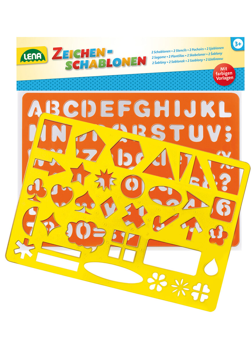 ZEICHENSCHABLONE ALPHABET ZAHLEN UND ZEICHEN Bild 2