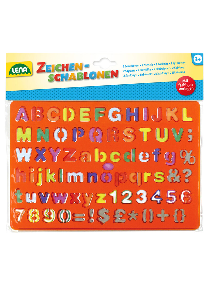 ZEICHENSCHABLONE ALPHABET ZAHLEN UND ZEICHEN Bild 3