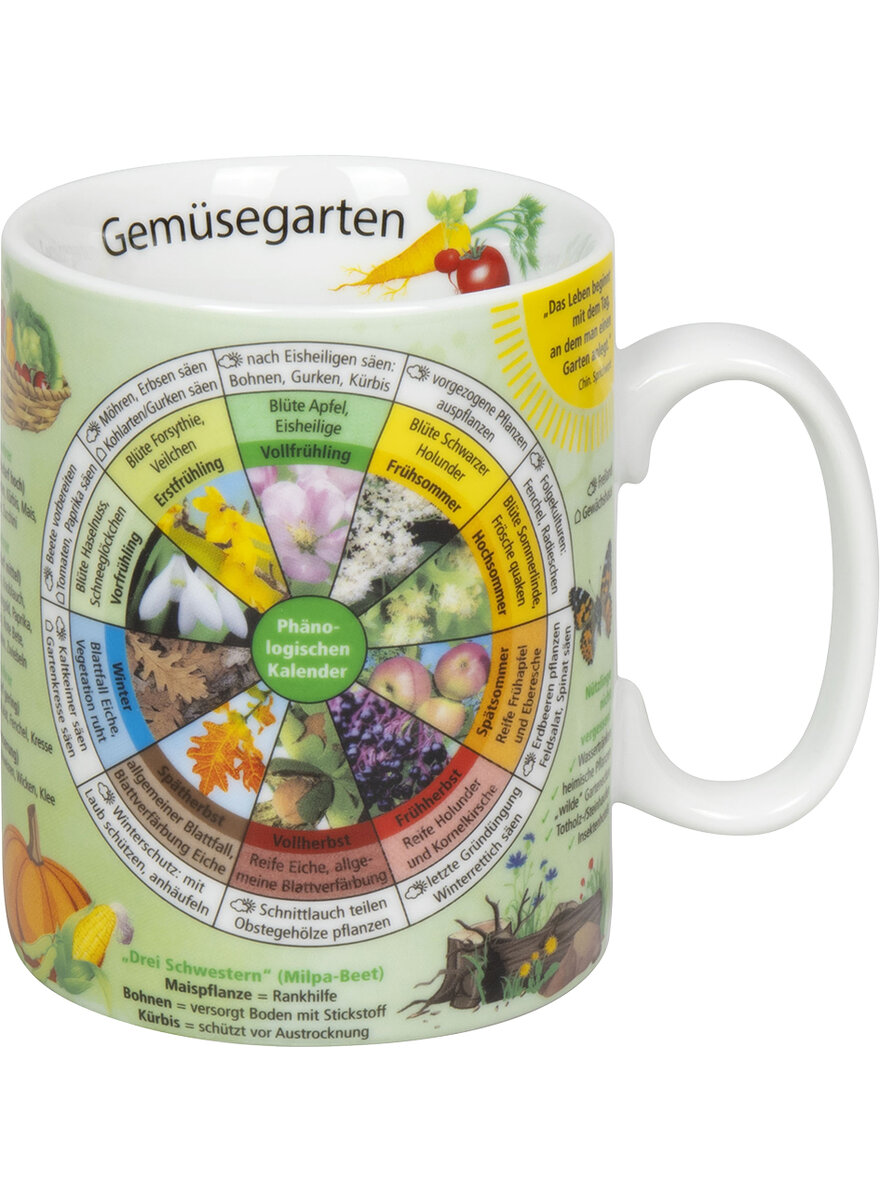 Auf diesem Bild sehen Sie das Produktbild 1 fr PORZELLANBECHER GEMSEGARTEN