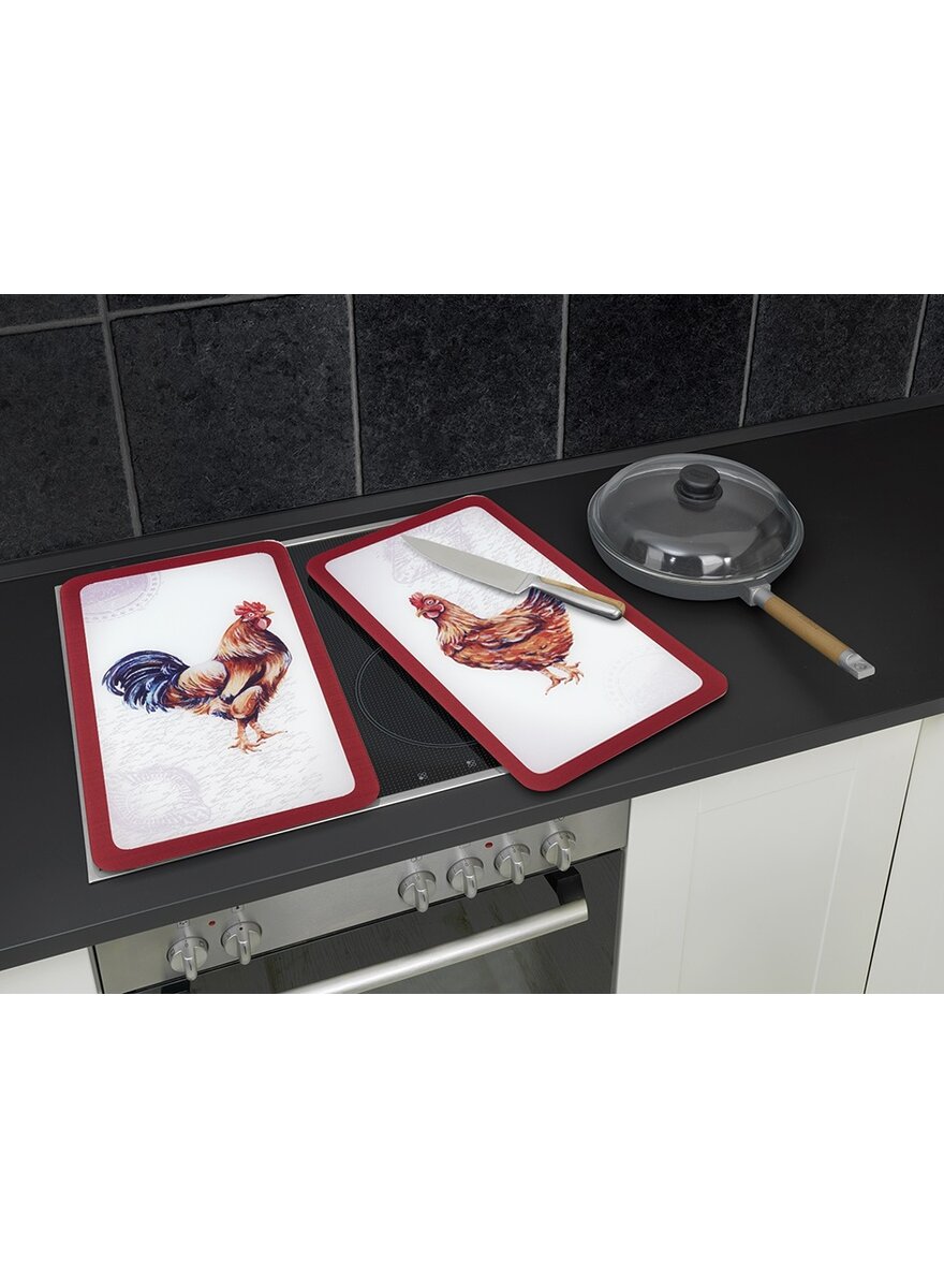 Auf diesem Bild sehen Sie das Produktbild 2 fr UNIVERSAL-ABDECKPLATTEN HAHN UND HENNE 2TLG.