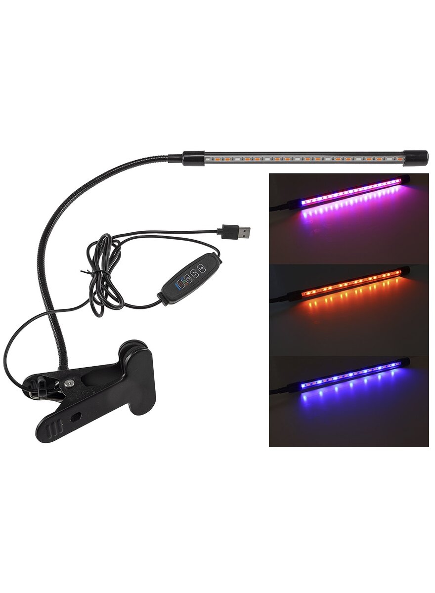LED PFLANZENLAMPE CT-PFL ROT+BLAU EINARMIG Bild 2