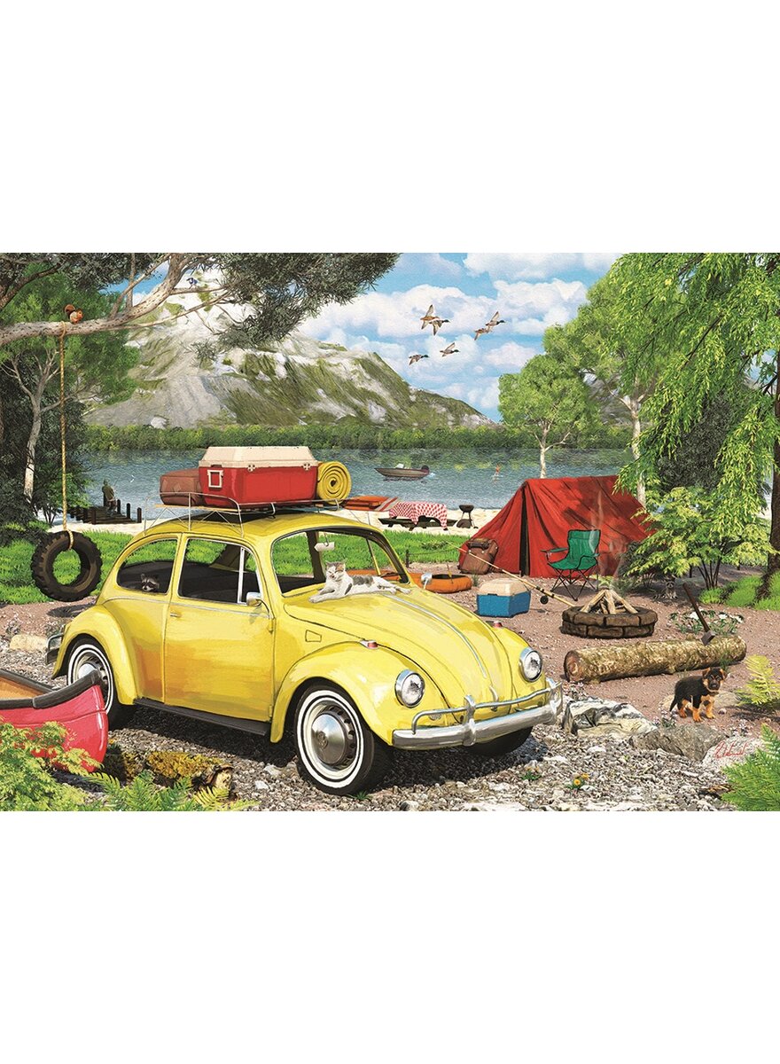 PUZZLE VW KFER CAMPING 550 TEILE Bild 2