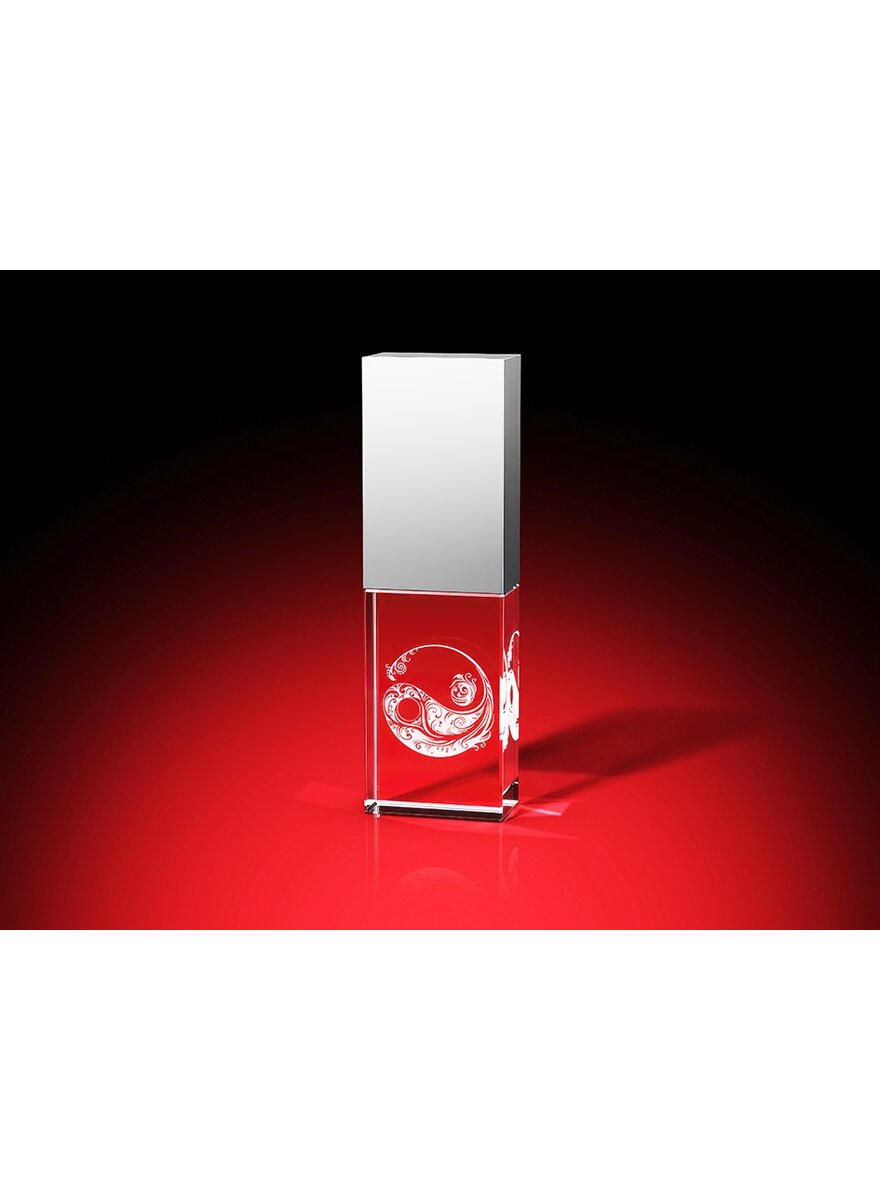 Auf diesem Bild sehen Sie das Produktbild 2 fr USB-STICK 64 GB YIN-YANG ORNAMENT LED WEI