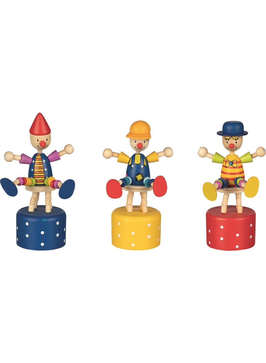 DRCKFIGUREN CLOWNS 3ER-SET