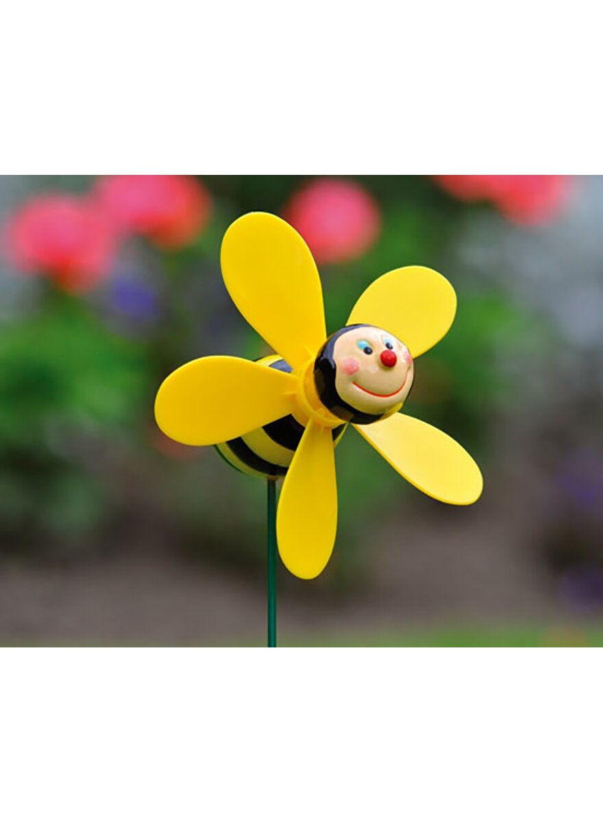 Auf diesem Bild sehen Sie das Produktbild 1 fr BLUMENKASTEN-STECKER HUMMEL MIT WINDRAD