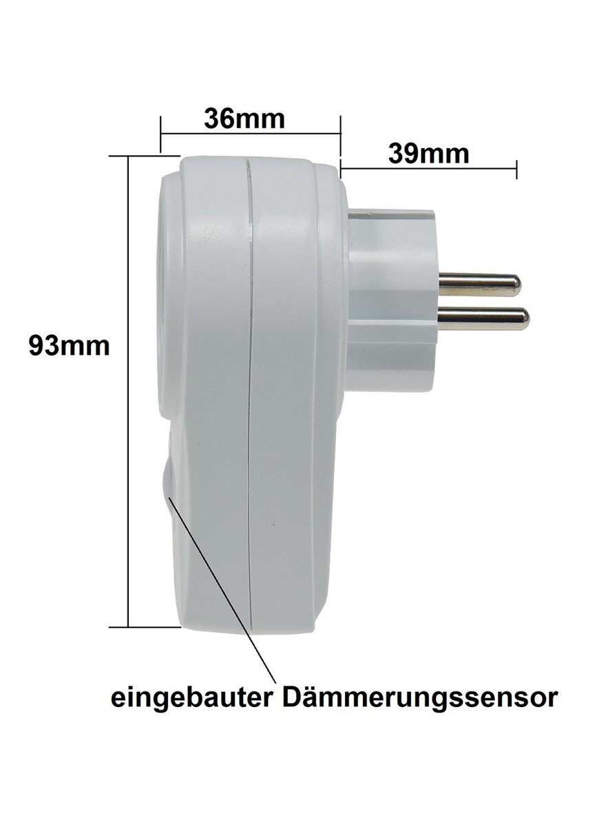 Auf diesem Bild sehen Sie das Produktbild 4 fr ZWISCHENSTECKER MIT DMMERUNGS SENSOR