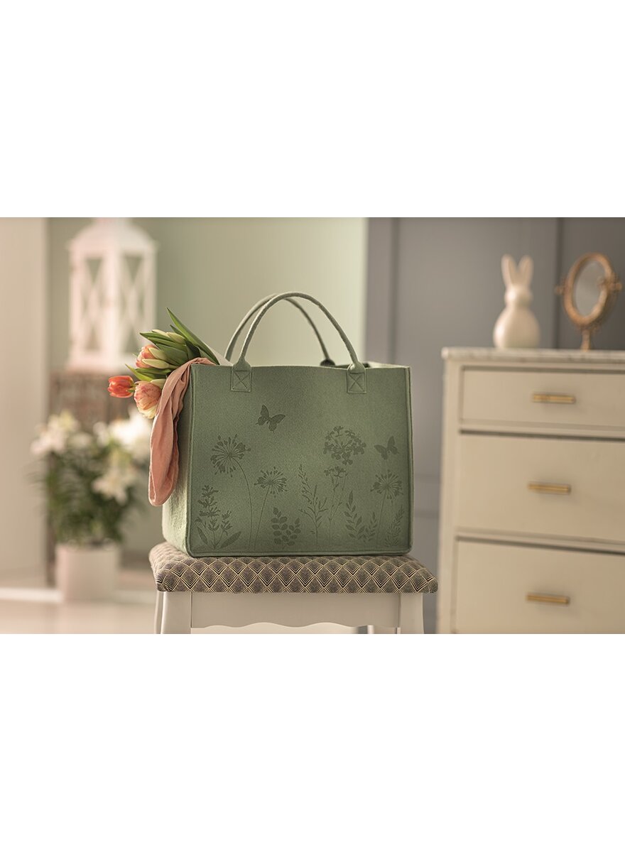 Auf diesem Bild sehen Sie das Produktbild 2 fr FILZTASCHE BLUMENWIESE