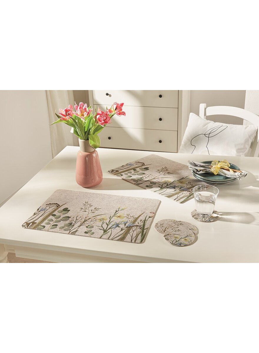Auf diesem Bild sehen Sie das Produktbild 4 fr PLATZMATTE BLUMENWIESE 4ER-SET