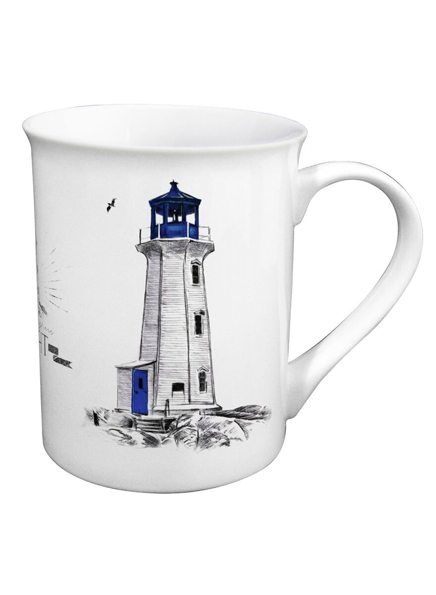 Auf diesem Bild sehen Sie das Produktbild 1 fr PORZELLANBECHER LEUCHTTURM