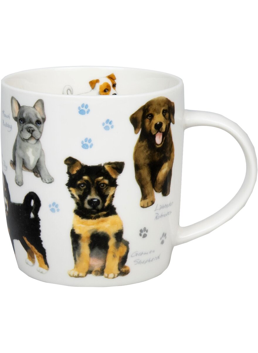 Auf diesem Bild sehen Sie das Produktbild 1 fr PORZELLAN-BECHER HUNDEWELPEN