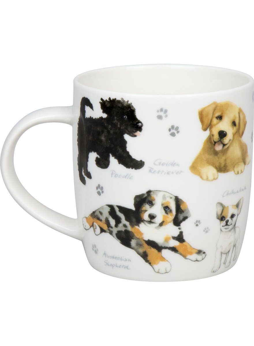 Auf diesem Bild sehen Sie das Produktbild 2 fr PORZELLAN-BECHER HUNDEWELPEN
