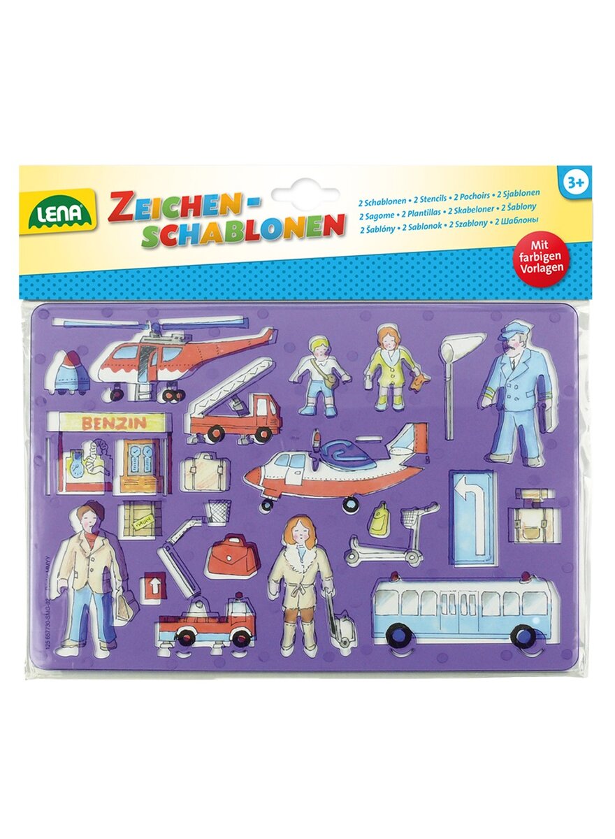 Auf diesem Bild sehen Sie das Produktbild 2 fr ZEICHENSCHABLONE FAHRZEUGE UND MENSCHEN