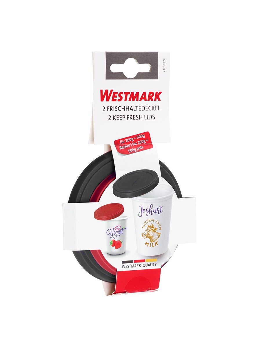 2 FRISCHHALTEDECKEL F. JOGHURT BECHER ETC., RUND, 10 UND 8 CM Bild 5