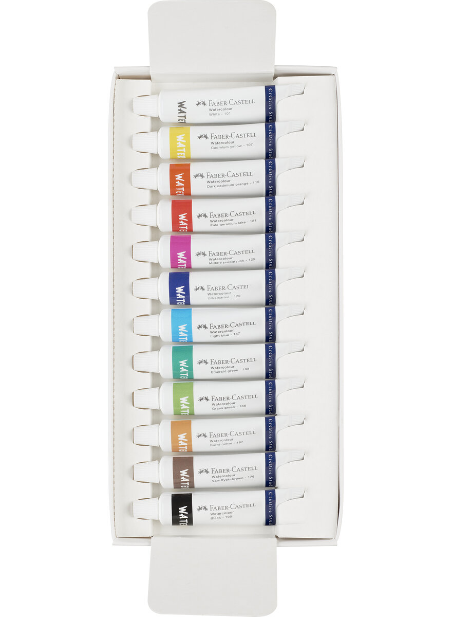 Auf diesem Bild sehen Sie das Produktbild 2 fr 12 AQUARELLFARBEN IN TUBEN