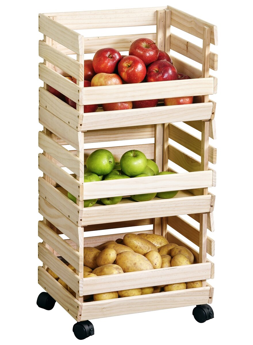Auf diesem Bild sehen Sie das Produktbild 1 fr KARTOFFEL- & OBSTHORDE 3-TLG.