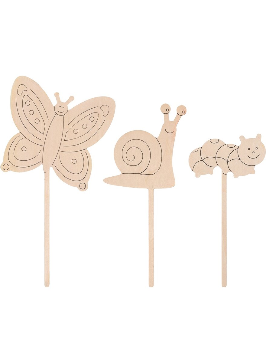 Auf diesem Bild sehen Sie das Produktbild 1 fr BLUMENSTECKER ZUM ANMALEN
