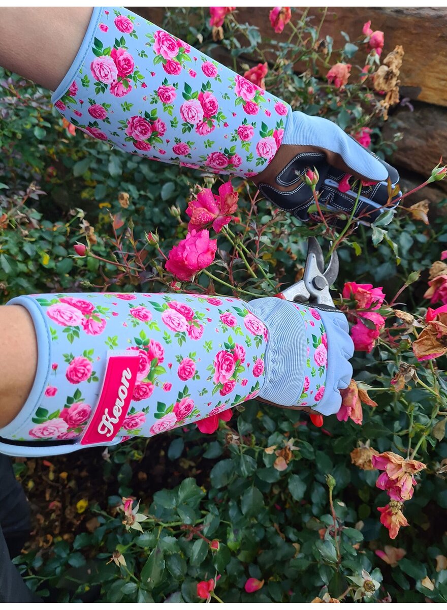 Auf diesem Bild sehen Sie das Produktbild 2 fr GARTENHANDSCHUHE 8/M ROSE GARDEN MIT LANGER STULPE