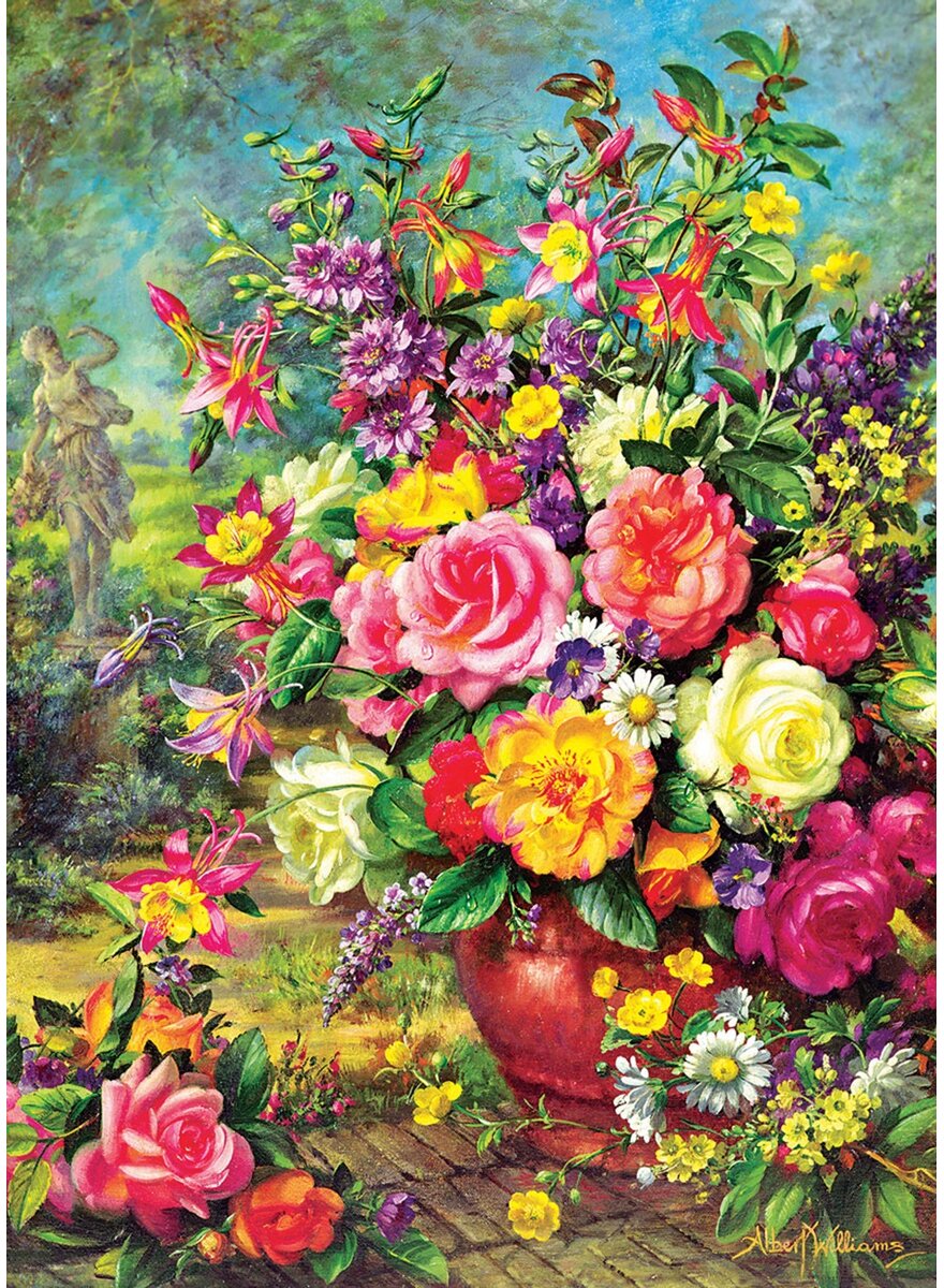 PUZZLE BLUMENSTRAU 1000 TEILE Bild 2