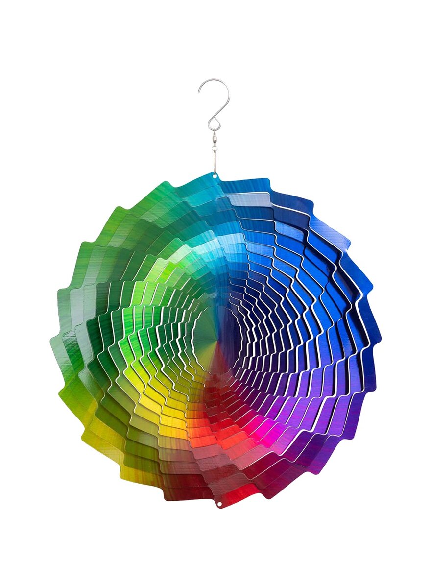 Auf diesem Bild sehen Sie das Produktbild 1 fr 3D-METALL-WINDSPIEL REGENBOGEN BRUNNEN