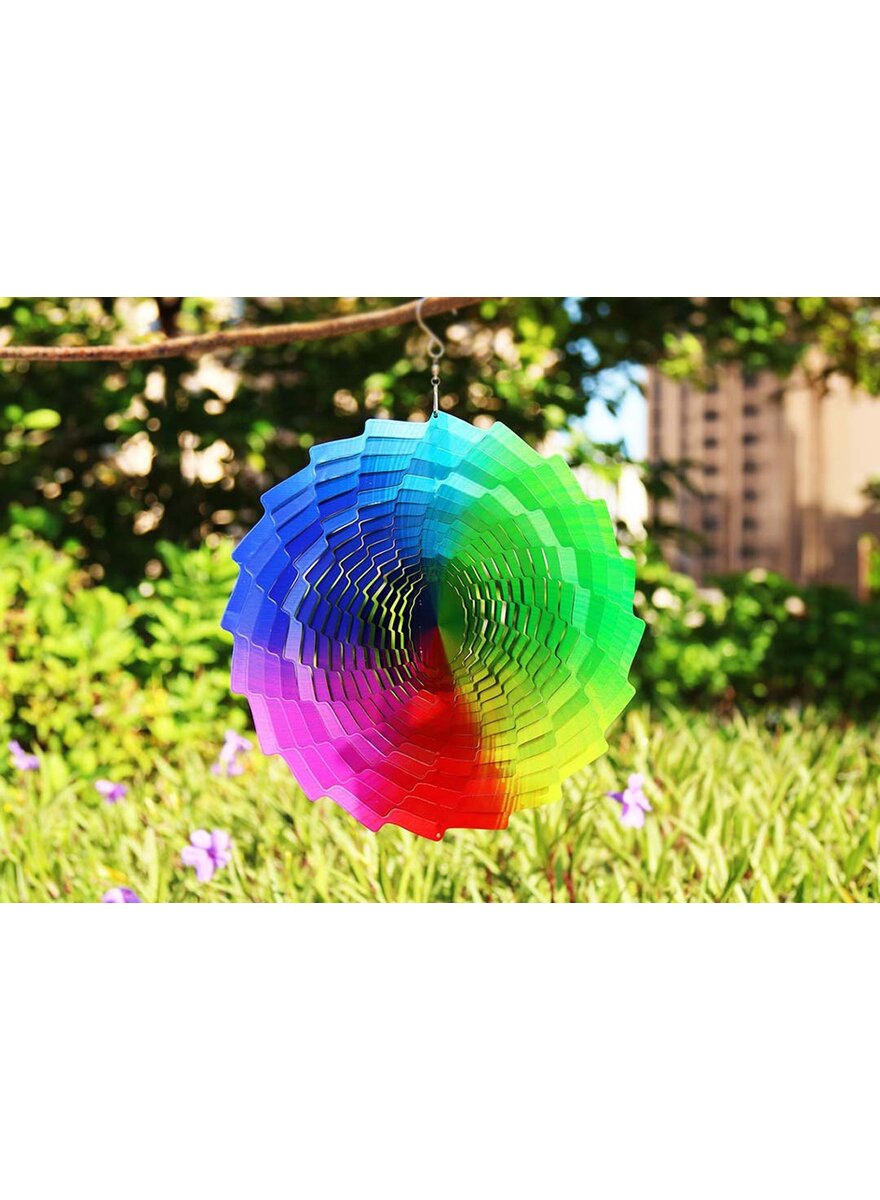Auf diesem Bild sehen Sie das Produktbild 3 fr 3D-METALL-WINDSPIEL REGENBOGEN BRUNNEN