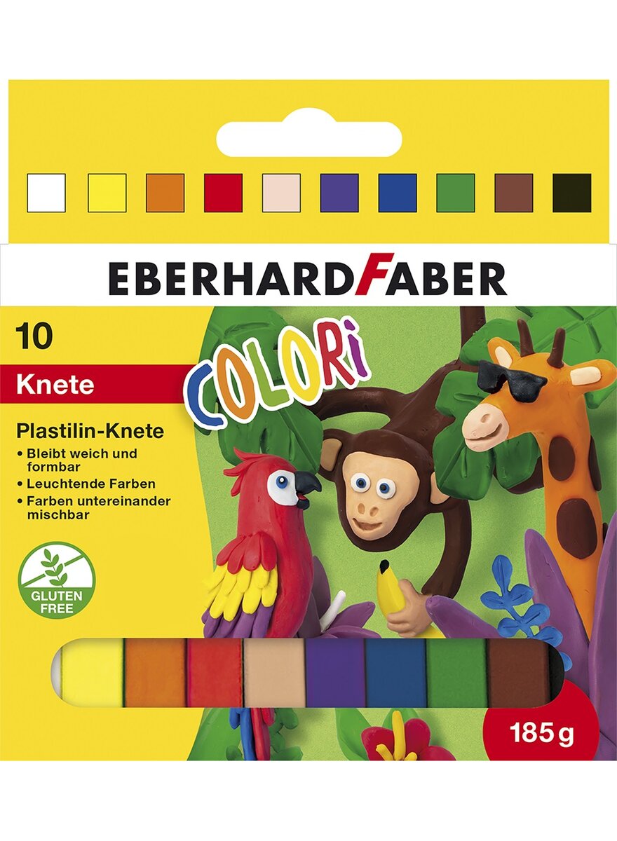 Auf diesem Bild sehen Sie das Produktbild 1 fr PLASTILIN-KNETE COLORI 10ER