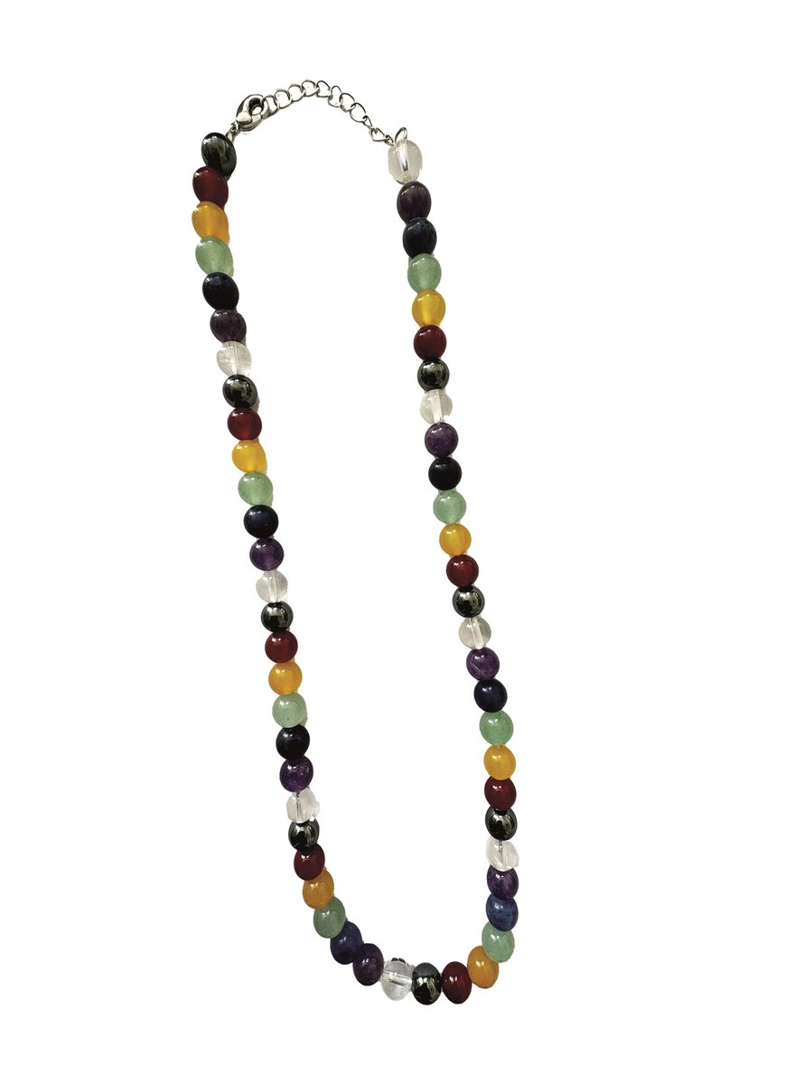 Auf diesem Bild sehen Sie das Produktbild 1 fr HALSKETTE CHAKRA 45 CM LANG