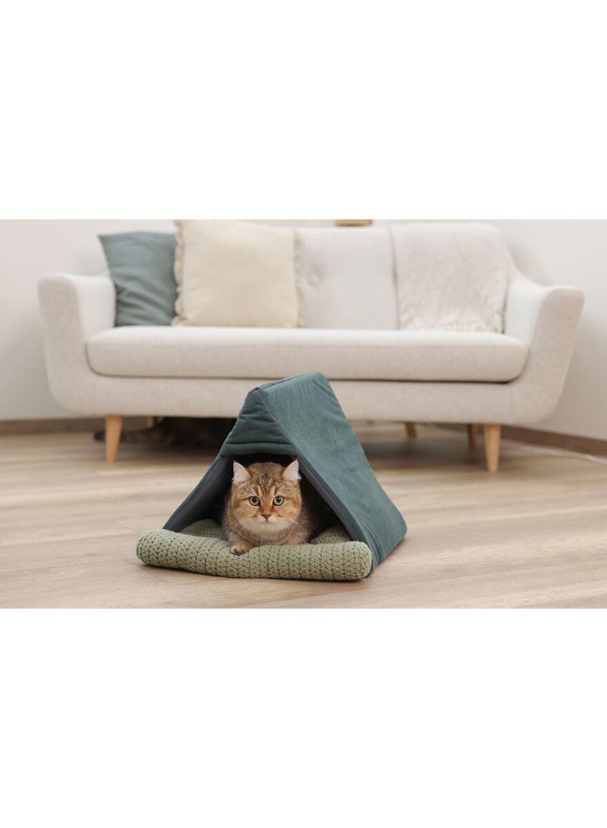 Auf diesem Bild sehen Sie das Produktbild 3 fr KATZEN-KUSCHELHHLE ZELTFORM