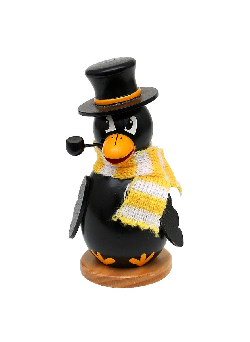 Auf diesem Bild sehen Sie das Produktbild 1 fr RUCHERFIGUR RABE MIT STRICK- SCHAL