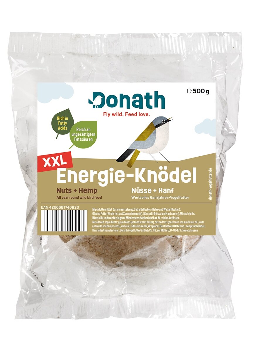 Auf diesem Bild sehen Sie das Produktbild 1 fr ENERGIEKNDEL NSSE + HANF RIESENKNDEL 500 G OHNE NETZ