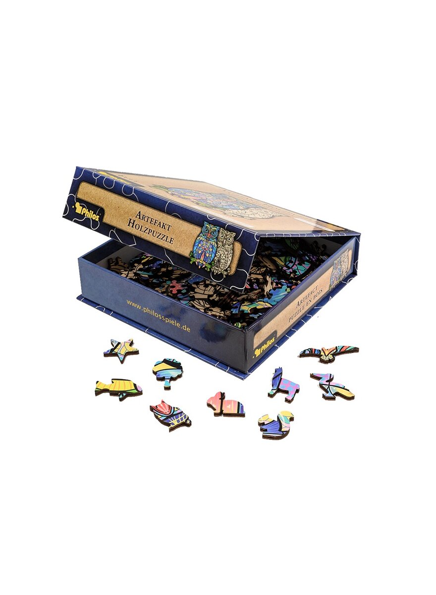 Auf diesem Bild sehen Sie das Produktbild 2 fr ARTEFAKT HOLZPUZZLE EULE 2-IN-1 - 199 TEILE