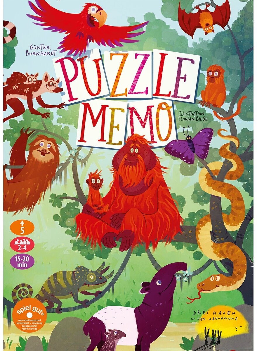 Auf diesem Bild sehen Sie das Produktbild 1 fr PUZZLE-MEMO REGENWALD
