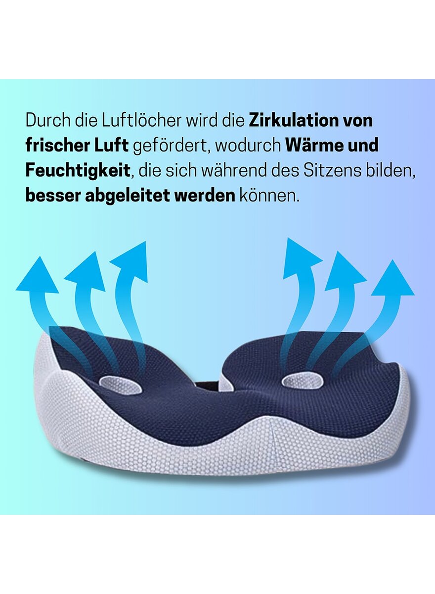 Auf diesem Bild sehen Sie das Produktbild fr 5 ERGONOMISCHES SITZKISSEN