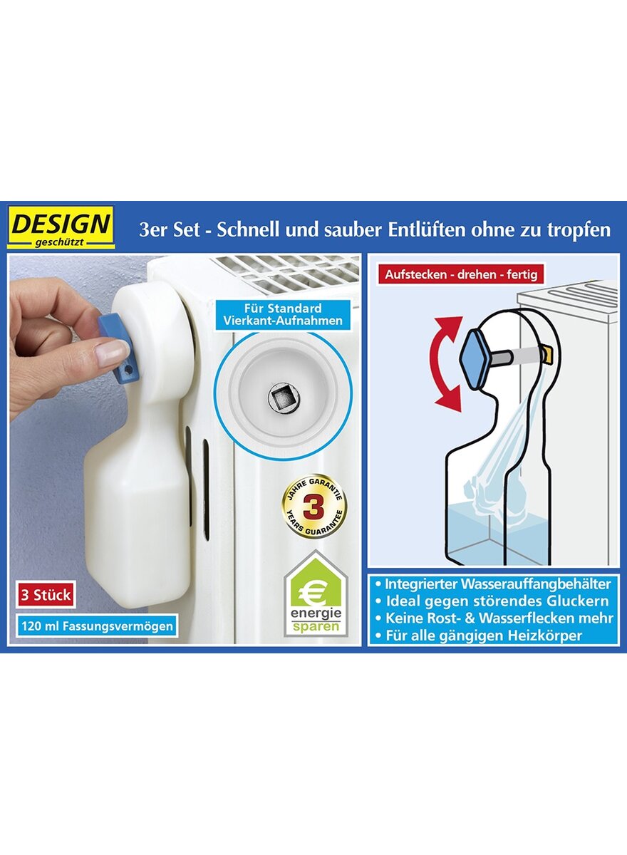 Auf diesem Bild sehen Sie das Produktbild 4 fr HEIZKRPER-ENTLFTER 3ER-SET
