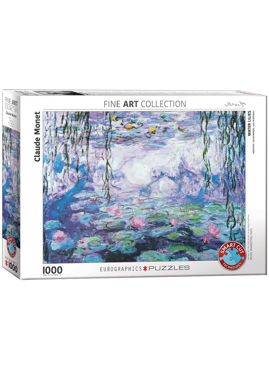 Auf diesem Bild sehen Sie das Produktbild 1 fr 1000-TEILE-PUZZLE CLAUDE MONET - SEEROSEN
