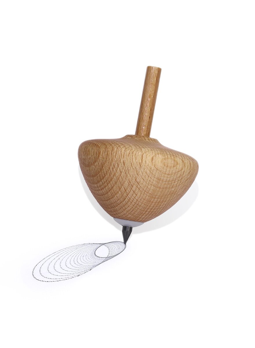Auf diesem Bild sehen Sie das Produktbild 2 fr MALKREISEL AUS HOLZ NATUR