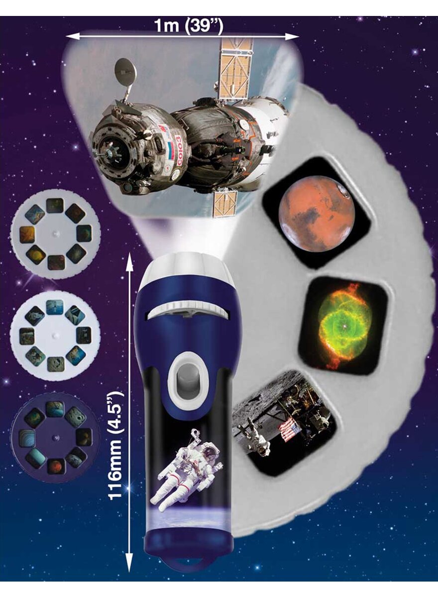 Auf diesem Bild sehen Sie das Produktbild 2 fr TASCHENLAMPENPROJEKTOR DIASHOW WELTRAUM