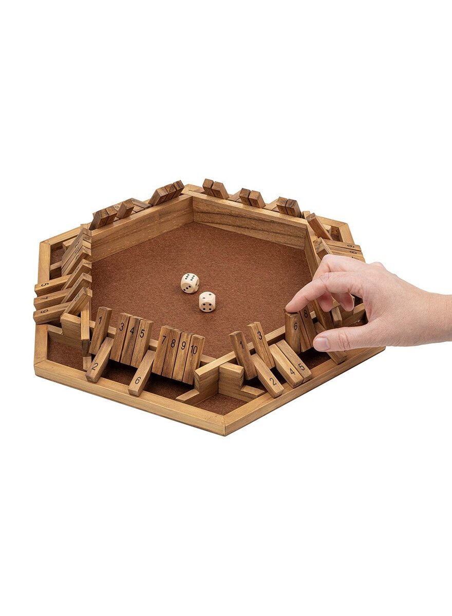 Auf diesem Bild sehen Sie das Produktbild 3 fr WRFEL-KLAPPENSPIEL SHUT THE BOX 10ER FR BIS ZU 6 SPIELER
