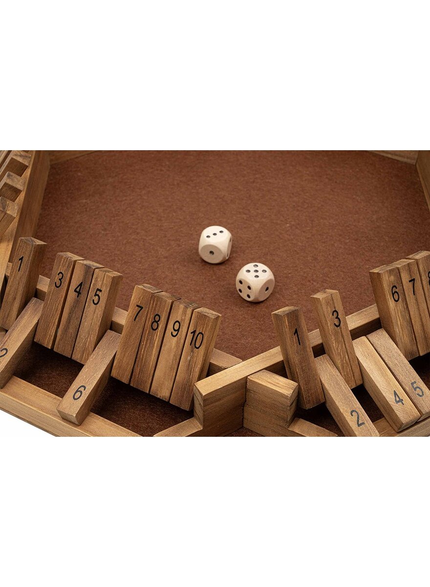 Auf diesem Bild sehen Sie das Produktbild 4 fr WRFEL-KLAPPENSPIEL SHUT THE BOX 10ER FR BIS ZU 6 SPIELER