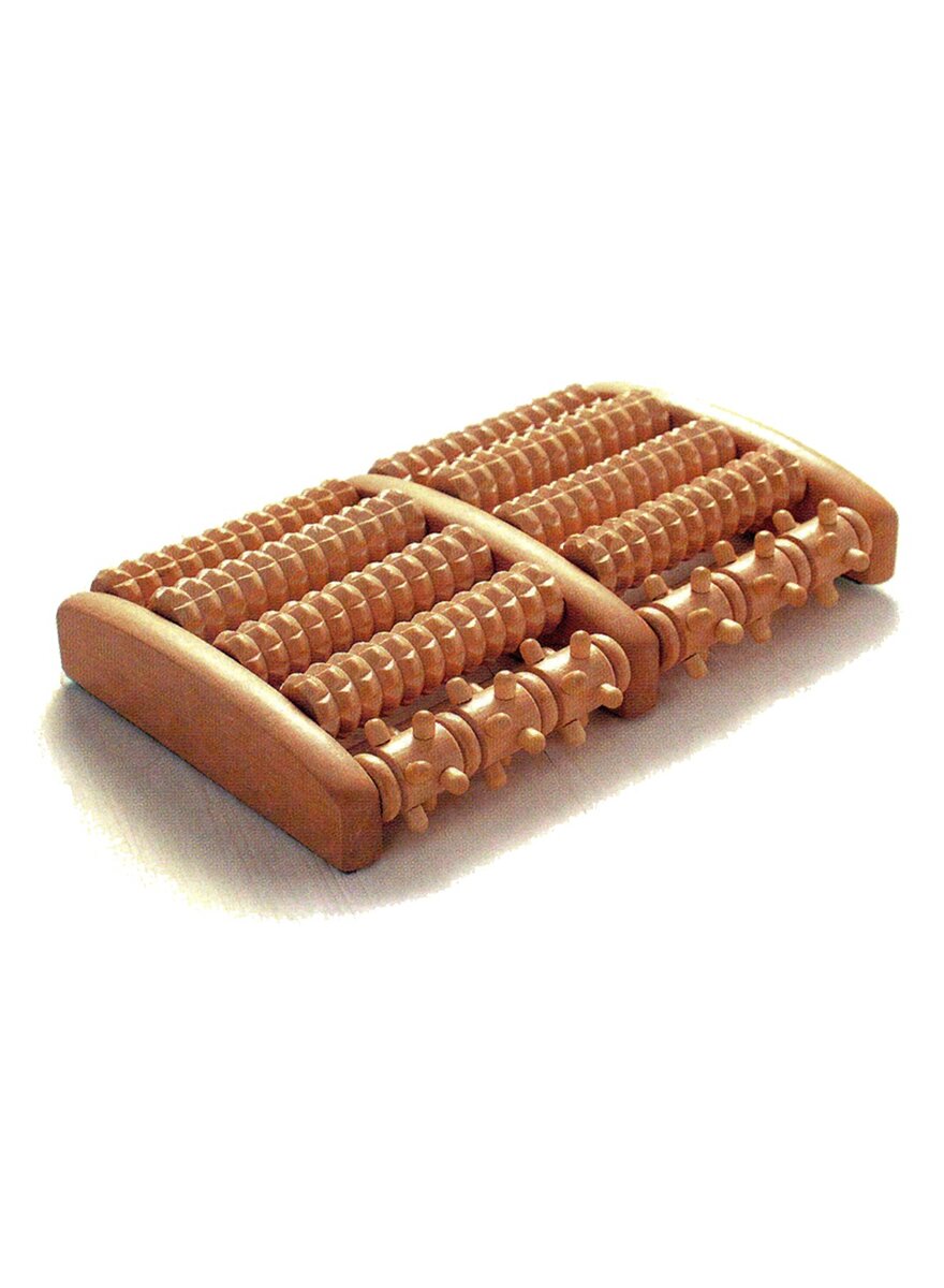 Auf diesem Bild sehen Sie das Produktbild 2 fr FU-MASSAGEROLLER AUS HOLZ