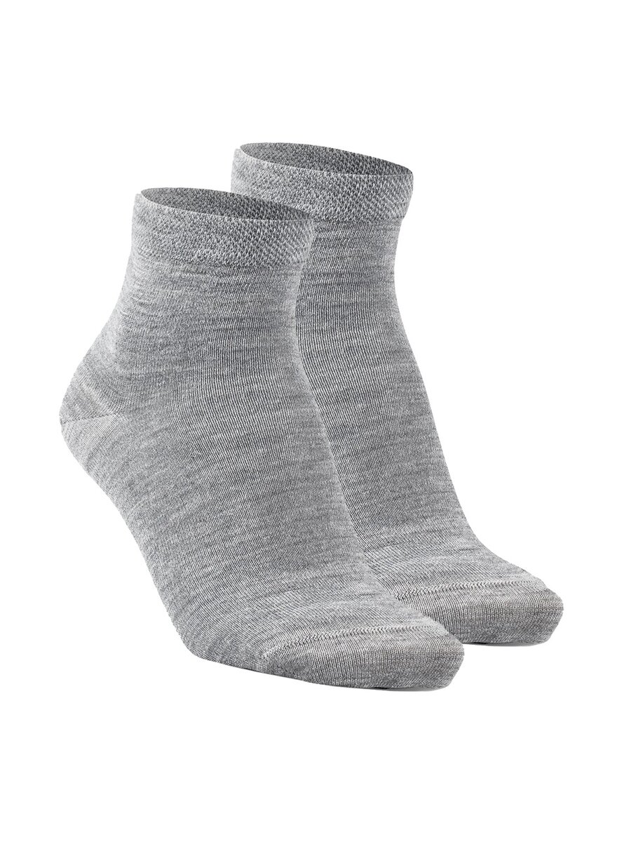 Auf diesem Bild sehen Sie das Produktbild 1 fr ALPAKA SNEAKER-SOCKEN MID-CUT GRAU GR. 35/38