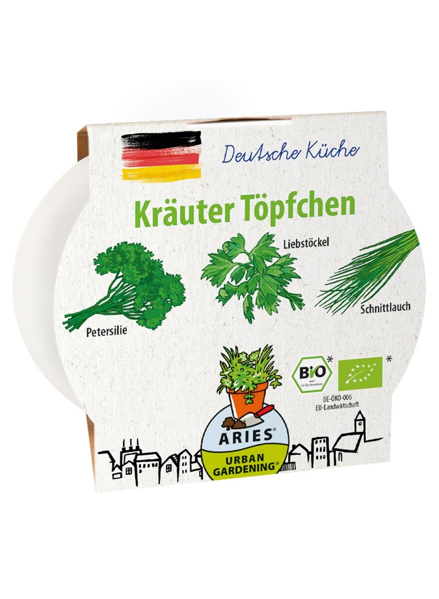 Auf diesem Bild sehen Sie das Produktbild 1 fr BIO-KRUTERTPFCHEN DEUTSCHE KCHE