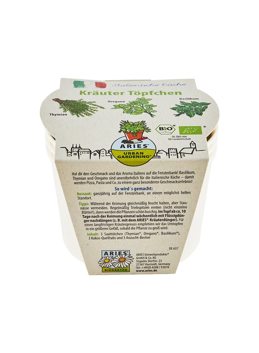 Auf diesem Bild sehen Sie das Produktbild 2 fr BIO-KRUTERTPFCHEN ITALIENISCHE KCHE