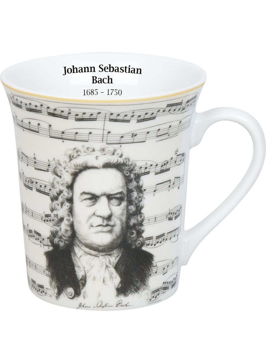 Auf diesem Bild sehen Sie das Produktbild 1 fr PORZELLANBECHER JOHANN SEBASTIAN BACH