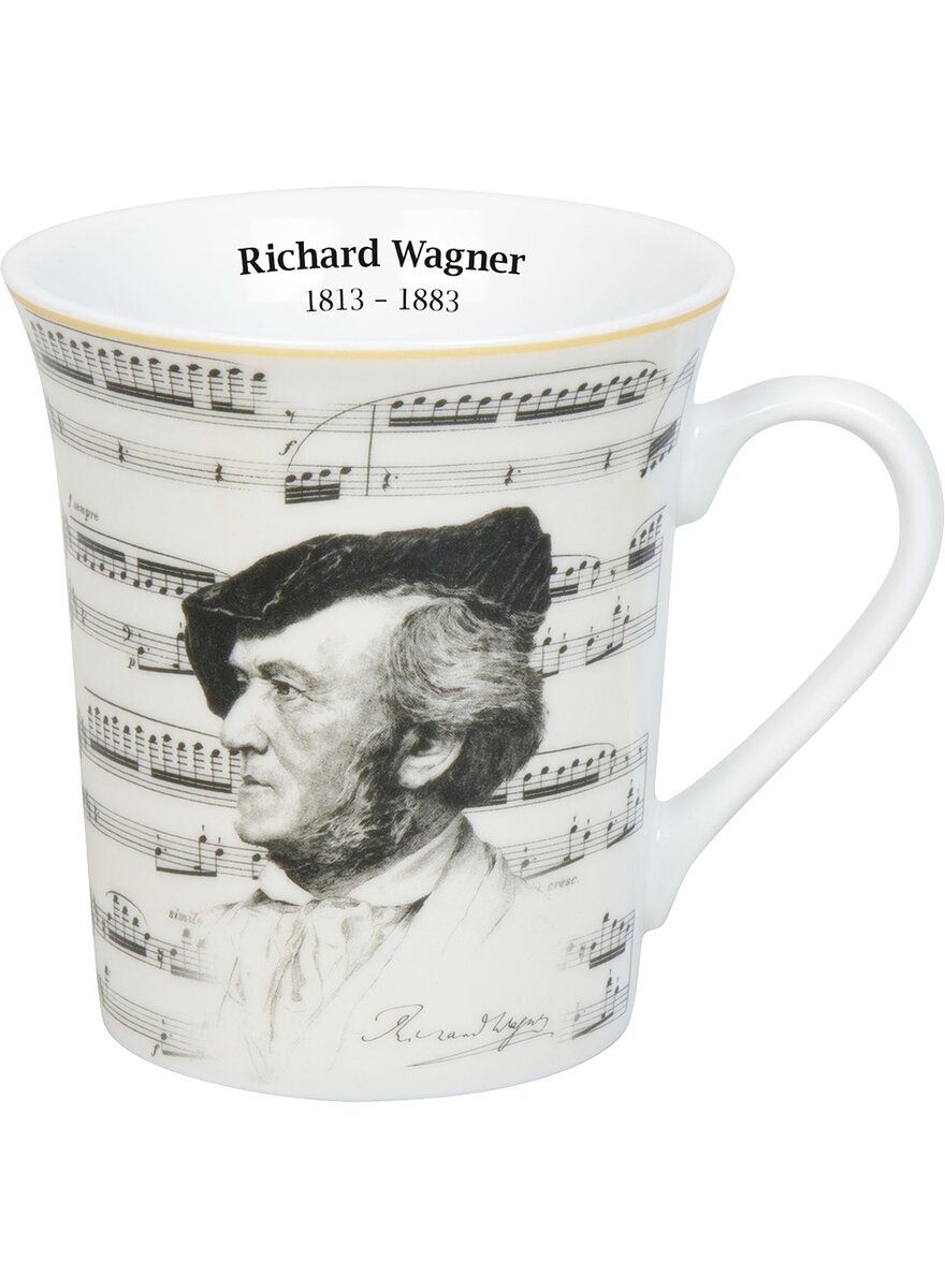 Auf diesem Bild sehen Sie das Produktbild 1 fr PORZELLANBECHER RICHARD WAGNER