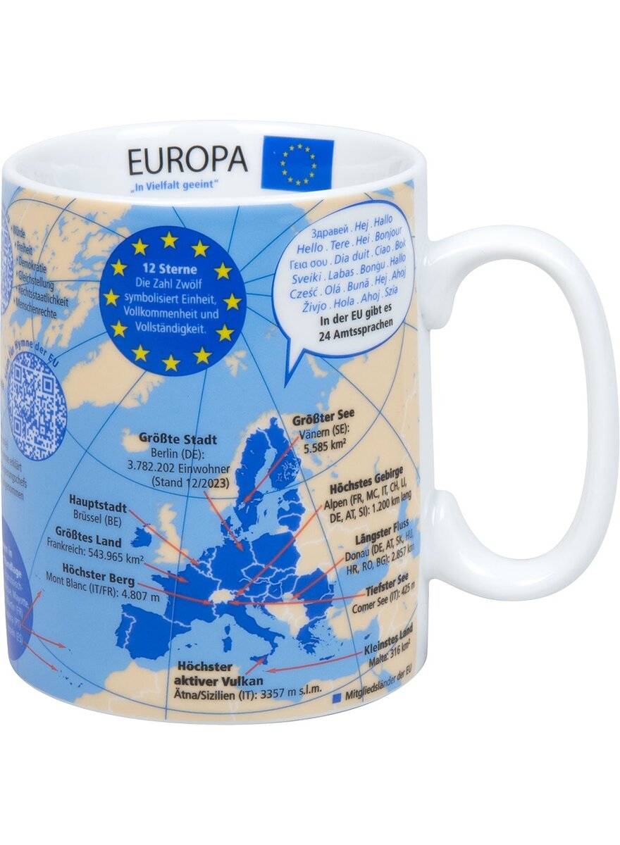 Auf diesem Bild sehen Sie das Produktbild 1 fr WISSENSBECHER EUROPA